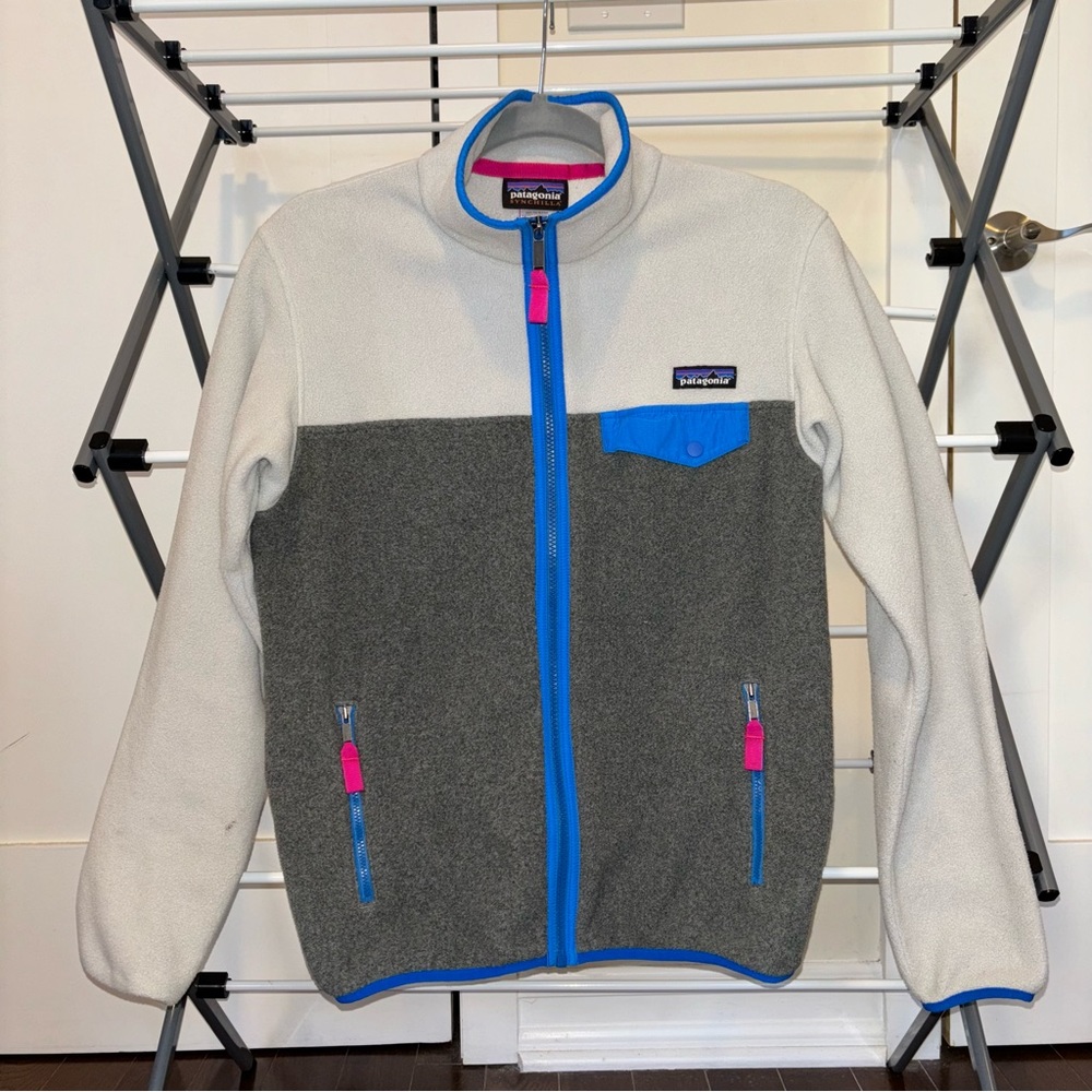 Patagonia color block fleece